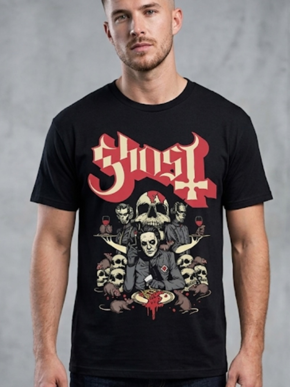 Ghost cherry pie tour shirt men’s size XL black